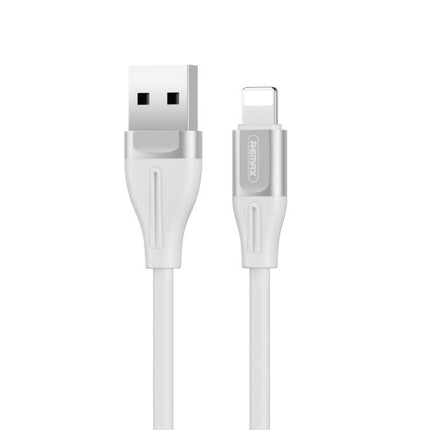 REMAX RC-075i 1m 2.1A USB to 8 Pin Jell Data Cable (White)-garmade.com