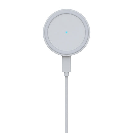 JJT-963 15W QI Standard Round Magsafe Wireless Fast Charge Charger (White)-garmade.com