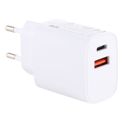T085 20W USB + Type-C Fast Charging Travel Power Adapter, EU Plug-garmade.com