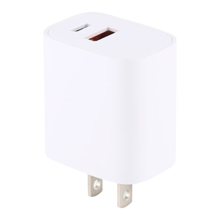 U085 20W USB + Type-C Fast Charging Travel Power Adapter, US Plug-garmade.com