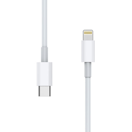 AWEI CL-68 3A Type-C / USB-C to 8 Pin PD Fast Charging Data Cable, Length: 1m(White)-garmade.com