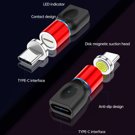 4 in 1 3A 8 Pin & USB-C / Type-C & Micro USB Zinc Alloy Magnetic Charging Head + USB-C / Type-C Magnetic Charging Adapter Set (Silver)-garmade.com