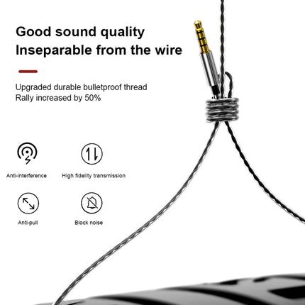 WK Y29 JINQUE Series 3.5mm In-Ear HIFI Stereo Wired Earphone, Length: 1.2m (Tarnish)-garmade.com