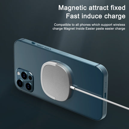 Y3 15W Ultra-thin MagSafe Magnetic Wireless Charger (White)-garmade.com