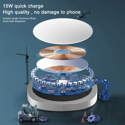 Y3 15W Ultra-thin MagSafe Magnetic Wireless Charger (Blue)-garmade.com