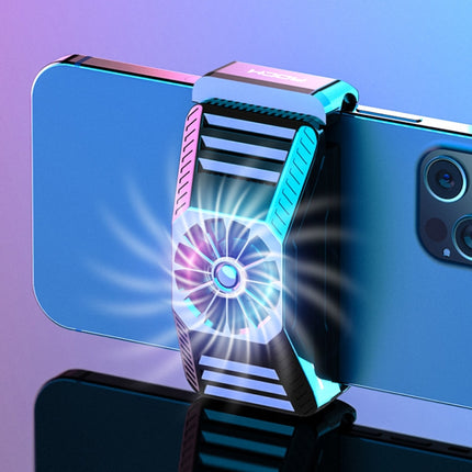 ROCK i100 Stretchable Semiconductor Cooling Mobile Phone Radiator for Phones Below 86mm Width, with Colorful Lighting-garmade.com