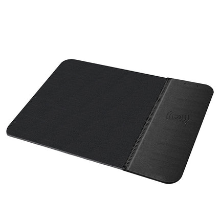 OJD-36 QI Standard 10W Lighting Wireless Charger Rubber Mouse Pad, Size: 26.2 x 19.8 x 0.65cm (Black)-garmade.com