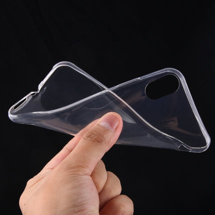 For iPhone X / XS 0.75mm Ultra-thin Transparent TPU Protective Case(Transparent)-garmade.com