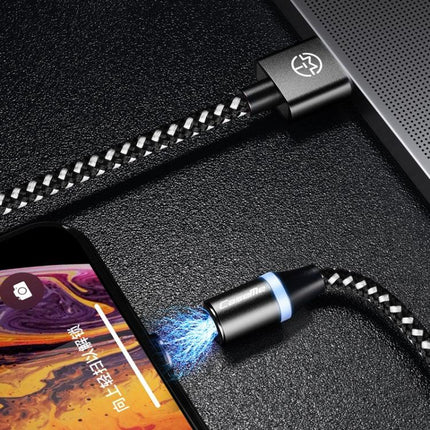 CaseMe Series 2 USB to 8 Pin Magnetic Charging Cable, Length: 1m (Dark Blue)-garmade.com