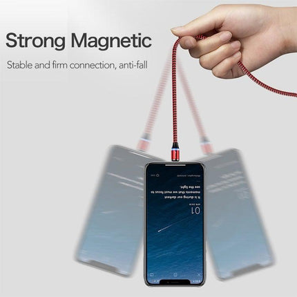 CaseMe Series 2 USB to 8 Pin Magnetic Charging Cable, Length: 1m (Red)-garmade.com