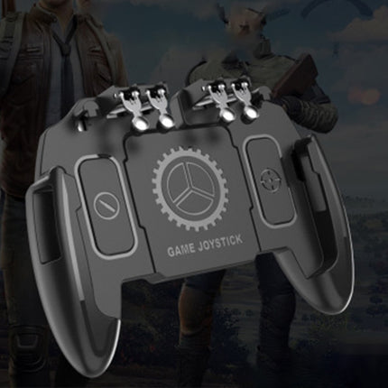 M10 Six-finger Linkage Multi-function Mobile Phone Gamepad with Bracket, Suitable for 4.7-6.5 inch Mobile Phones-garmade.com