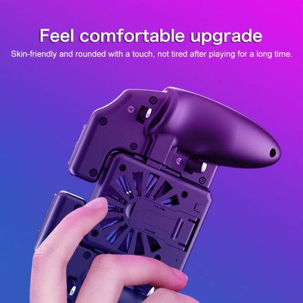 M11 Battery Fan Edition Six-finger Linkage Multi-function Mobile Phone Gamepad with Bracket, Suitable for 4.7-6.5 inch Mobile Phones-garmade.com