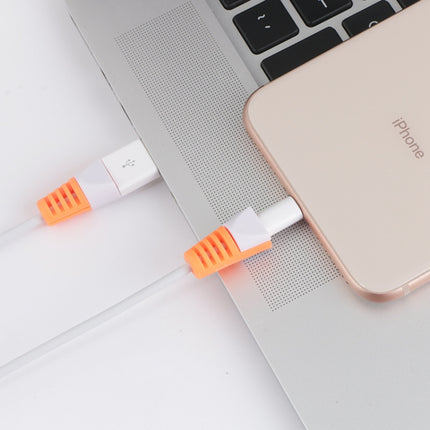 2 PCS Anti-break USB Charge Cable Winder Protective Case Protection Sleeve(Orange)-garmade.com