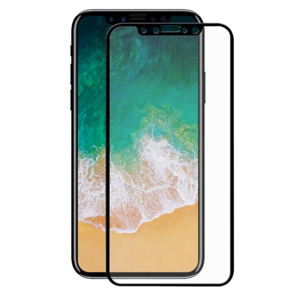 ENKAY Hat-Prince for iPhone X 0.26mm 9H Surface Hardness 2.5D Explosion-proof Full Screen Tempered Glass Screen Film(Black)-garmade.com