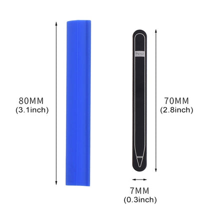 Magnetic Sleeve Silicone Holder Grip Set for Apple Pencil (Blue)-garmade.com