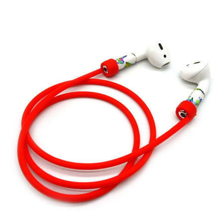 Anti-lost Rope + Silicone Case + Earphone Hang Buckle + Earplug Cover Bluetooth Wireless Earphone Cover Case Set for Apple AirPods 1 / 2-garmade.com