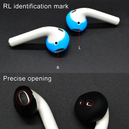 Anti-lost Rope + Silicone Case + Earphone Hang Buckle + Earplug Cover Bluetooth Wireless Earphone Cover Case Set for Apple AirPods 1 / 2(Transparent)-garmade.com