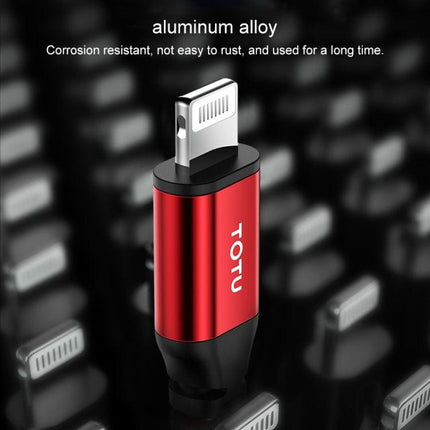 TOTUDESIGN BPDA-03 Aurora Series USB-C / Type-C to 8 Pin PD Fast Charging MFI Certified Braided Data Cable, Length: 1m(Red)-garmade.com