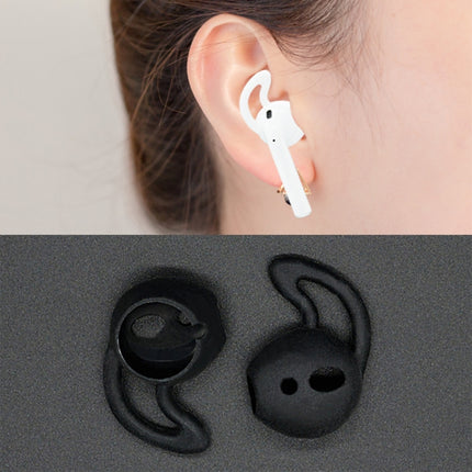 2pcs Wireless Bluetooth Earphone Silicone Ear Caps Earpads for Apple AirPods(Black)-garmade.com