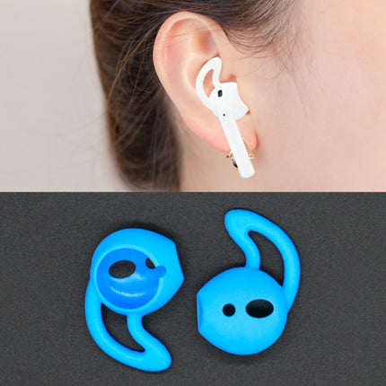 2pcs Wireless Bluetooth Earphone Silicone Ear Caps Earpads for Apple AirPods(Blue)-garmade.com