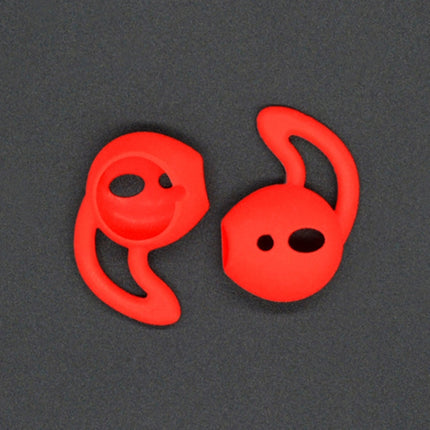 2pcs Wireless Bluetooth Earphone Silicone Ear Caps Earpads for Apple AirPods(Red)-garmade.com