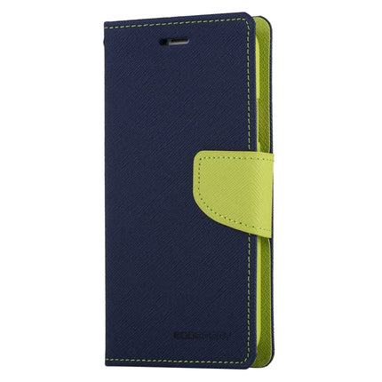 GOOSPERY FANCY DIARY for iPhone X / XS Cross Texture Horizontal Flip Leather Case with Card Slots & Wallet & Holder(navy)-garmade.com