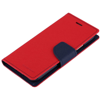 GOOSPERY FANCY DIARY for iPhone X / XS Cross Texture Horizontal Flip Leather Case with Card Slots & Wallet & Holder(Red)-garmade.com
