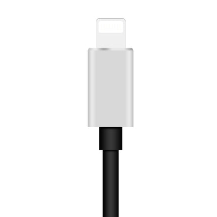 ENKAY Hat-prince HC-15 8 Pin + 3.5mm Jack to 8 Pin Charge Audio Adapter Cable, Support up to iOS 15.0(Silver)-garmade.com