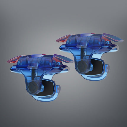 3rd Gen Eating Chicken Metal Colorful Physical Auxiliary Button Shooting Game Controller, 1 Pair (Blue)-garmade.com
