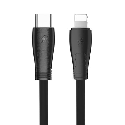 WK WDC-100 1m 2.0A Output Speed Pro Series PD 18W Fast Charging USB-C / Type-C to 8 Pin Data Sync Charging Cable (Black)-garmade.com