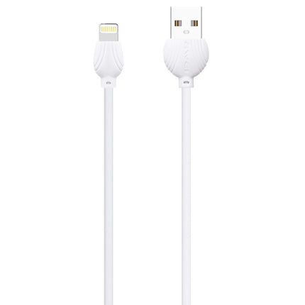 awei CL-63 2.5A 8 Pin Charging + Transmission Aluminum Alloy Data Cable, Length: 1m(White)-garmade.com
