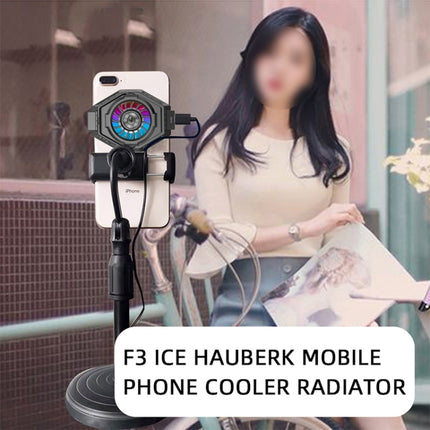 MB-F3 Mobile Phone Live Broadcast Gaming Semiconductor Radiator Back Clamp Cooling Fan-garmade.com