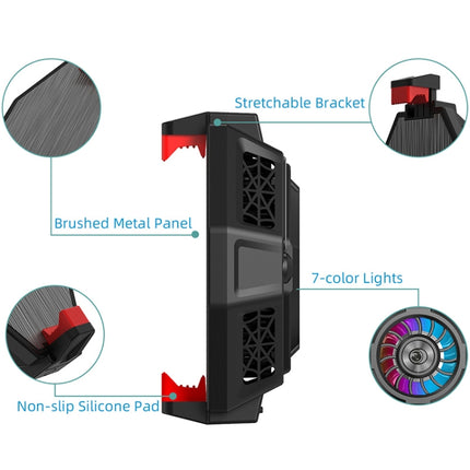 MB-F3 Mobile Phone Live Broadcast Gaming Semiconductor Radiator Back Clamp Cooling Fan-garmade.com