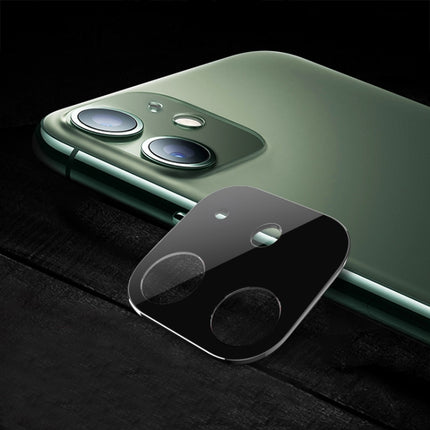 Titanium Alloy Camera Lens Protector Tempered Glass Film for iPhone 11 (Silver)-garmade.com