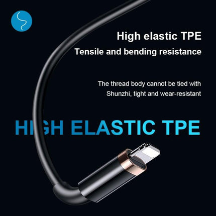 USAMS US-SJ485 U63 Type-C / USB-C to 8 Pin PD 20W Smooth Aluminum Alloy Fast Charging Data Cable, Length: 2m (White)-garmade.com