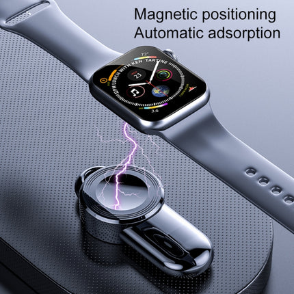 K02 Universal Portable Magnetic Wireless Charger for Apple Watch Series 6 / 5 / SE / 4 / 3 / 2 / 1(Black)-garmade.com