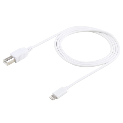 1m 8 Pin to Type-B Male Piano / Electronic Piano Cable MIDI Cable Adapter(White)-garmade.com