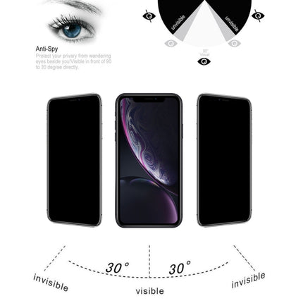 9H 3D Privacy Anti-glare Non-full Screen Tempered Glass Screen Protector for iPhone 11 / XR-garmade.com