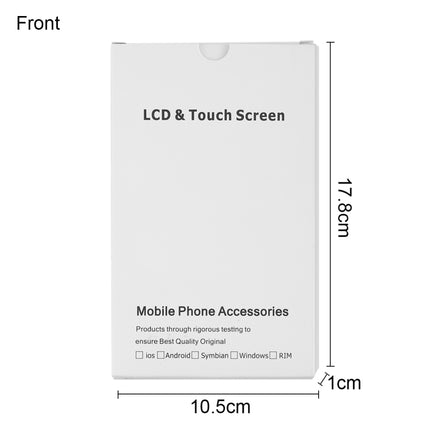 50 PCS Cardboard Packaging White Box for iPhone 8 Plus / 7 Plus LCD Screen and Digitizer Full Assembly-garmade.com