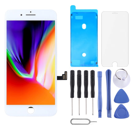 LCD Screen and Digitizer Full Assembly for iPhone 8 Plus(White)-garmade.com