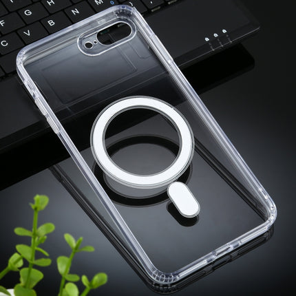 Magsafe Case Simple Magnetic Ring All-inclusive Clear Crystal Acrylic PC +TPU Shockproof Case-garmade.com