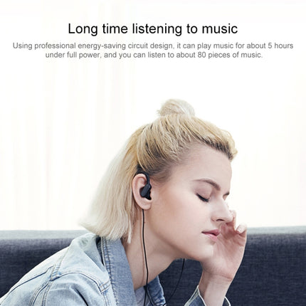 BTH-Y9 Ultra-light Ear-hook Wireless V4.1 Bluetooth Earphones with Mic(Black)-garmade.com