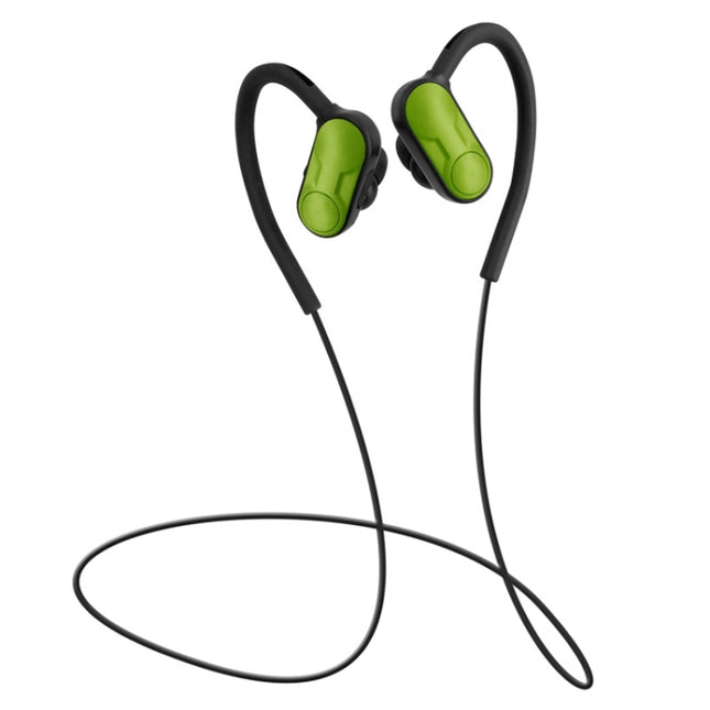 BTH-Y9 Ultra-light Ear-hook Wireless V4.1 Bluetooth Earphones with Mic(Green)-garmade.com