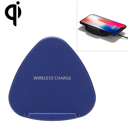 QK11 10W ABS + PC Fast Charging Qi Wireless Charger Pad(Blue)-garmade.com