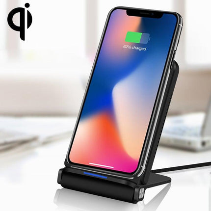 Q200 5W ABS + PC Fast Charging Qi Wireless Fold Charger Pad(Black)-garmade.com