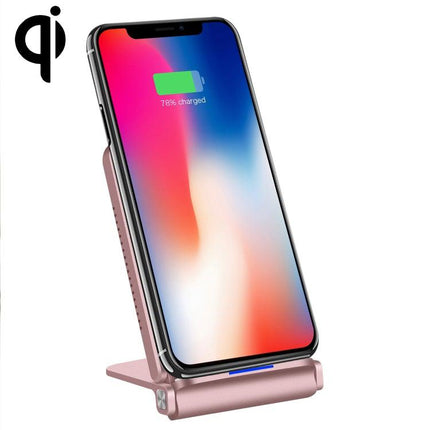 Q200 5W ABS + PC Fast Charging Qi Wireless Fold Charger Pad(Rose Gold)-garmade.com