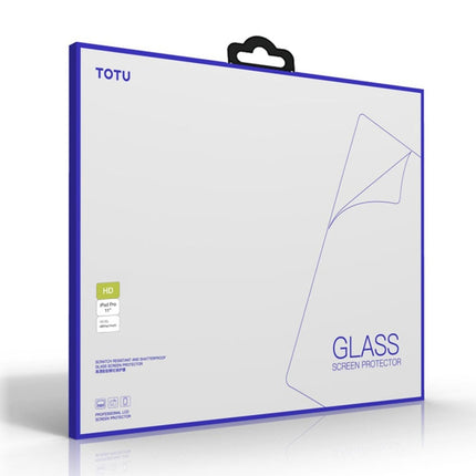 TOTUDESIGN 9H Surface Hardness Full Screen Tempered Glass Film for iPad Pro 12.9 inch (2018)(Transparent)-garmade.com