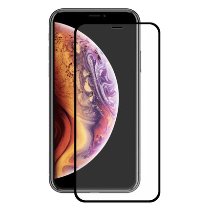 ENKAY Hat-Prince 0.2mm 9H 2.5D Full Screen Tempered Glass Film for iPhone XS Max(Black)-garmade.com