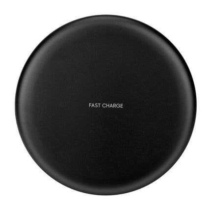 TOVYS-KC-N5 9V 1A Output Frosted Round Wire Qi Standard Fast Charging Wireless Charger, Cable Length: 1m(Black)-garmade.com