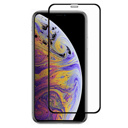 ENKAY Hat-prince Full Glue 0.26mm 9H 2.5D Tempered Glass Film for iPhone 11 Pro Max / XS Max(Black)-garmade.com
